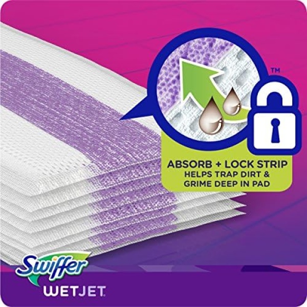 Swiffer Wetjet Mopping Pad, Multi Surface Wet Cleaner Refills For Floor Mop - Image 4