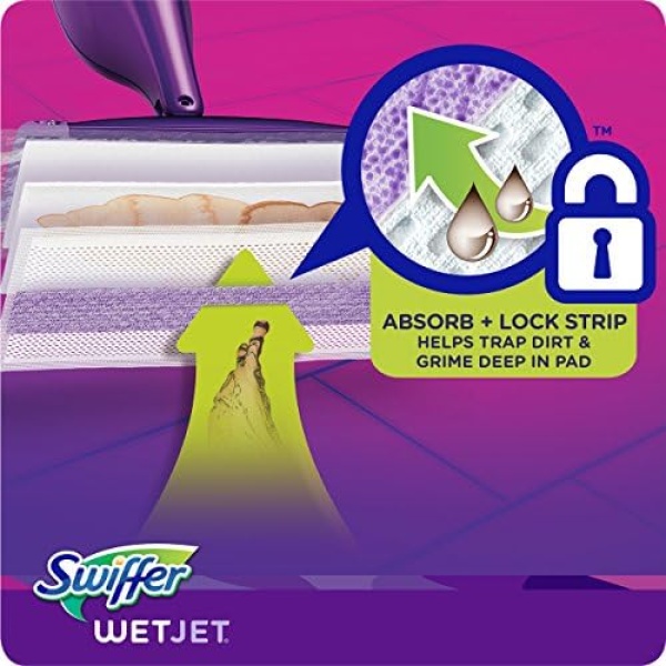 Swiffer Wetjet Mopping Pad, Multi Surface Wet Cleaner Refills For Floor Mop - Image 6