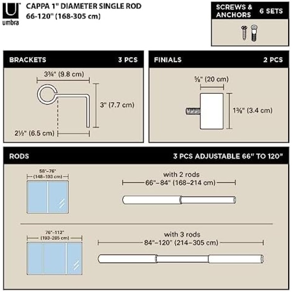 Umbra Cappa Curtain Rod - Image 2