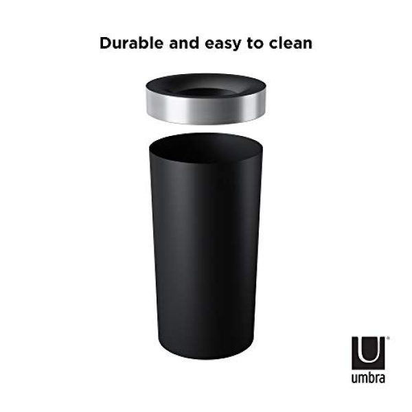 Umbra 1013048-047-REM Vento 16.5-Gallon Open Top Kitchen Trash Large, 30-Inch - Image 5