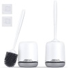 New Lefree Silicone Toilet Brush and Holder, Toilet Cleaner Brush Set, Non-Slip