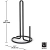 Umbra Squire Paper Towel Holder Stand, Metal Dispenser for Kitchen or Bathroom - Image 2