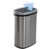 13 Gallon Sensor Garbage Can Kitchen with Lid, Stainless Steel 50L Automatic