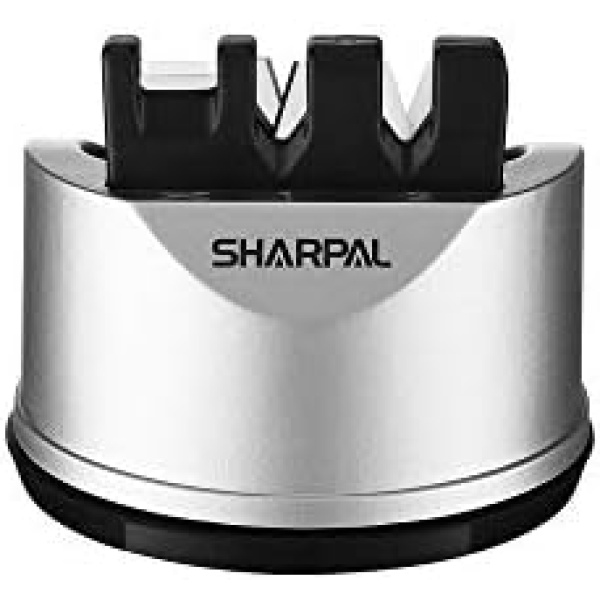 SHARPAL 191H Kitchen Chef Knife Scissors Sharpener for Straight & Serrated