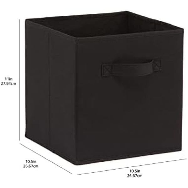 Amazon Basics Collapsible Fabric Storage Cubes Organizer with Handles - Image 4