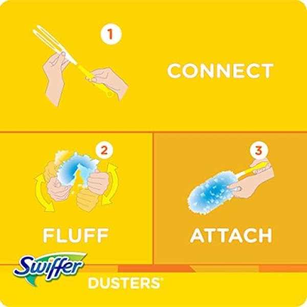 Swiffer 180 Dusters Starter Kit For Multi Surface Cleaning, Unscented - Image 3