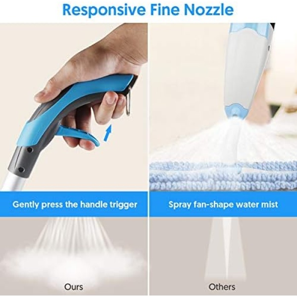 Microfiber Spray Mop for Floor Cleaning, TINA&TONY Hardwood Floor Mop Spray Dry - Image 4