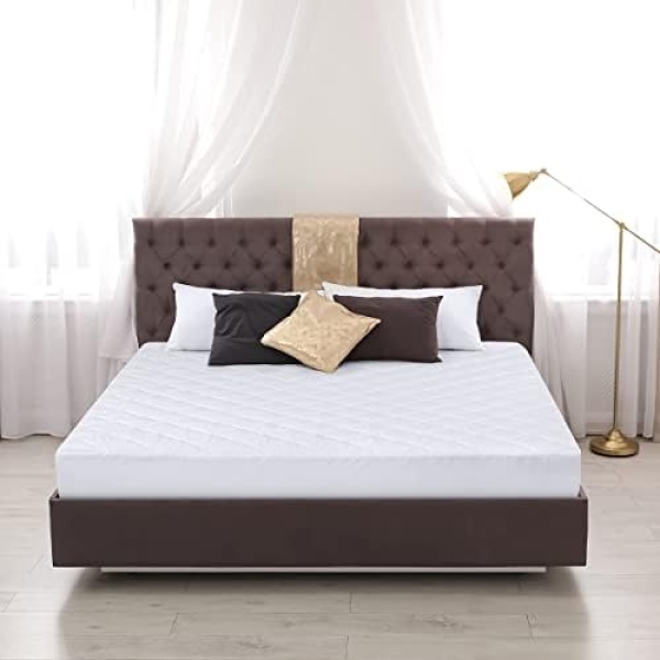 Utopia Bedding Quilted Fitted Mattress Pad - Mattress Cover Stretches up to 16 - Image 7