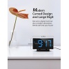 Digital Alarm Clock for Bedroom, Digital Clock with Modern Curved Design, - Image 2