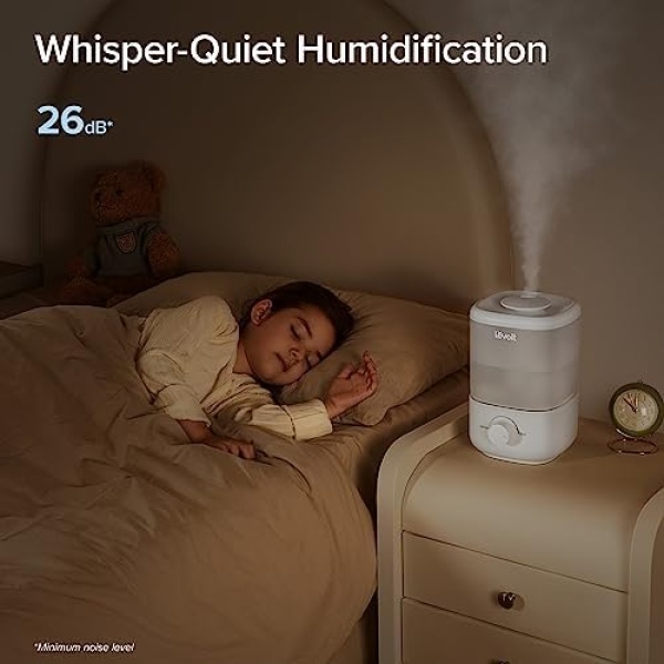 LEVOIT Humidifier for Bedroom, 2.5L Top Fill Cool Mist Air Humidifiers for Baby - Image 6