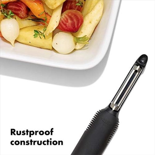 OXO Good Grips Swivel Peeler, Black - Image 4