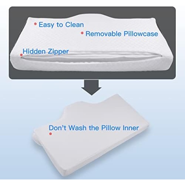 Side Sleeper Pillow for Neck and Shoulder Pain，Neck Pillows for Pain Relief - Image 4