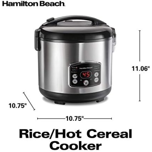Hamilton Beach Rice & Hot Cereal Cooker, 7-Cups uncooked resulting in 14-Cups - Image 7