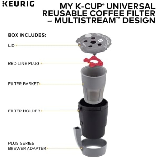 Keurig My K-Cup Universal Reusable Filter MultiStream Technology - Gray - Image 4