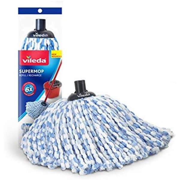 Vileda SuperMop Microfibre and Cotton Refill - Image 2