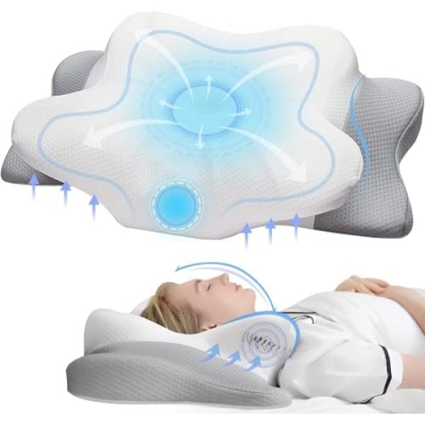 Cervical Pillow for Neck and Shoulder Pain, Ergonomic Contour Pillows Memory