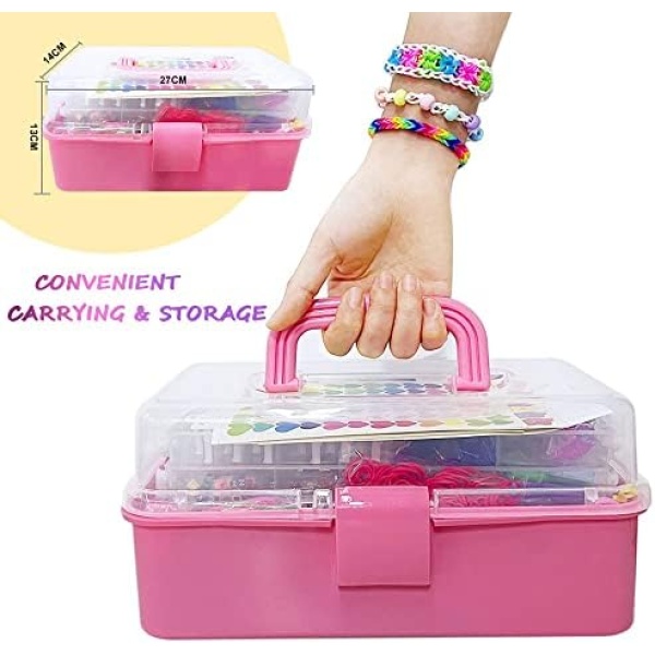 Rubber Bands Kit, 15000 Colorful Loom Bands with Charms, Beads, & DIY - Image 7