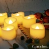 24 PCS LED Flameless Flickering Tea Lights Votive Candle Battery - Image 4