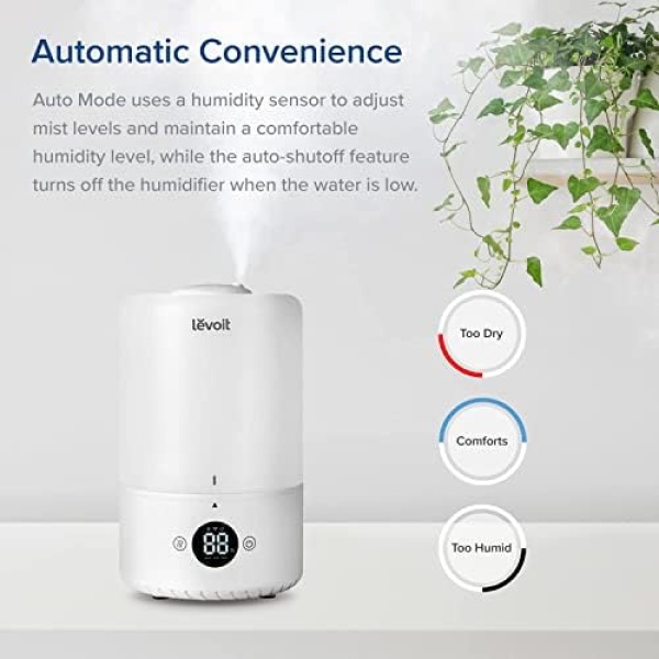 LEVOIT Humidifiers for Bedroom, Smart WiFi Alexa Control, Top Fill Cool Mist - Image 4