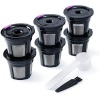 Reusable K Cups, 6 Pack Universal Fit Reusable Coffee Filters with Food Grade