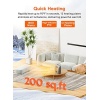 Portable Electric Space Heater with Thermostat, 1500W/750W Safe & Quiet Ceramic - Image 4