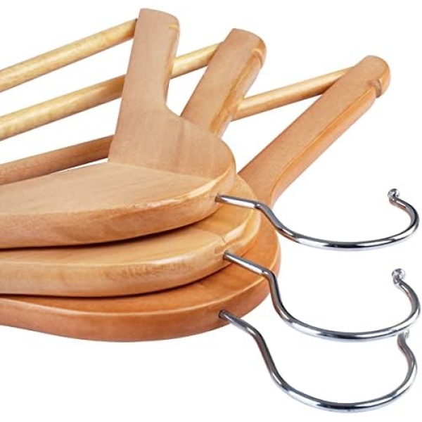 Utopia Home Pack of 20 Non-Slip Premium Wooden Hangers - 360-Degree Rotatable - Image 7