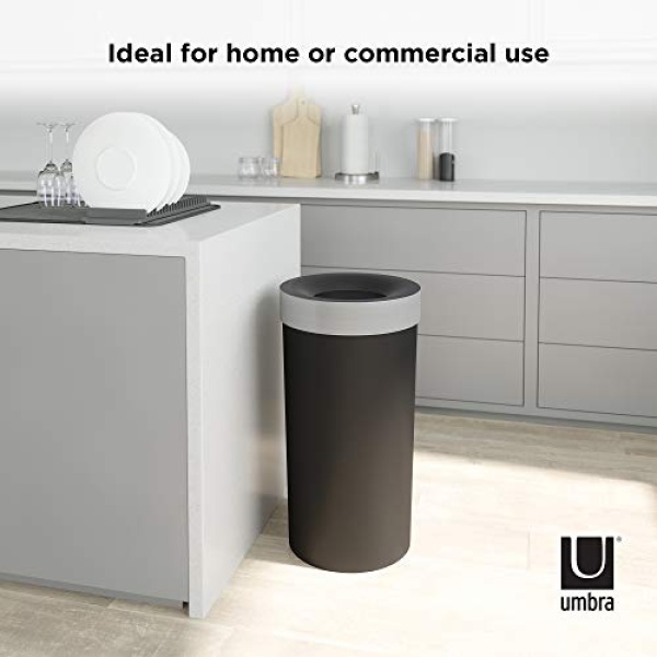Umbra 1013048-047-REM Vento 16.5-Gallon Open Top Kitchen Trash Large, 30-Inch - Image 6