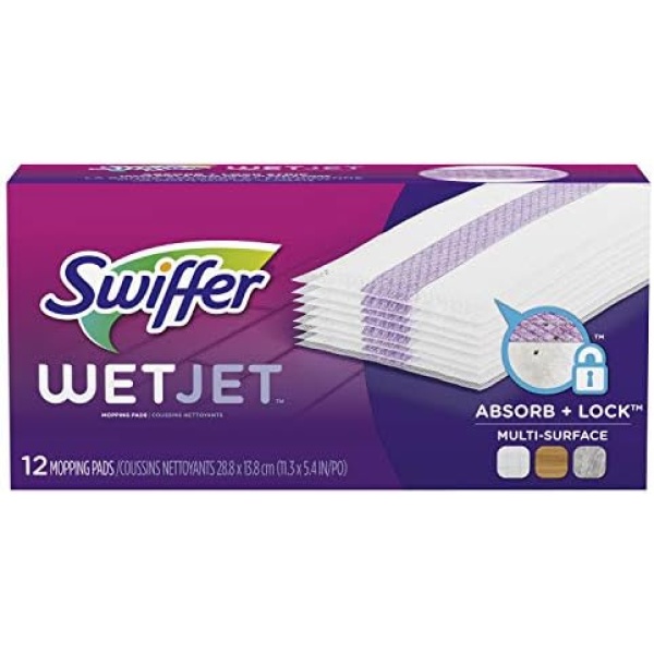 Swiffer Wetjet Mopping Pad, Multi Surface Wet Cleaner Refills For Floor Mop