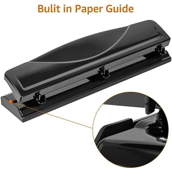 Amazon Basics 3 hole punch, 10 Sheet Capacity - Image 2