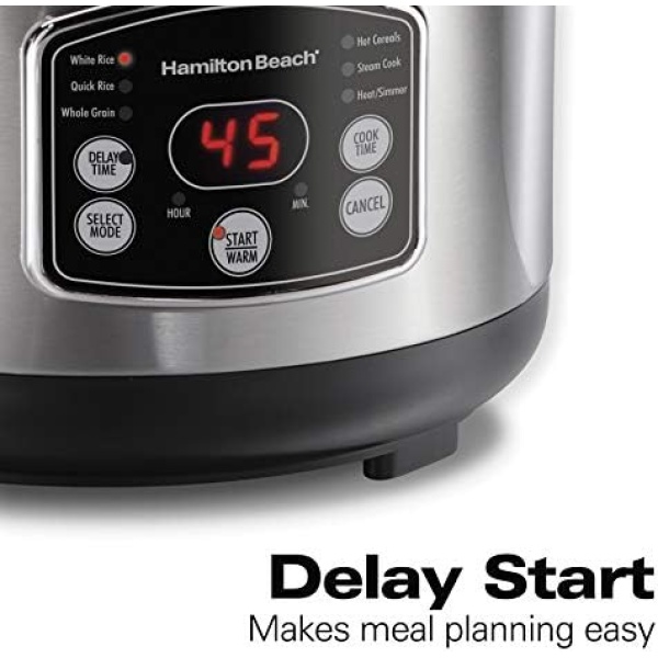 Hamilton Beach Rice & Hot Cereal Cooker, 7-Cups uncooked resulting in 14-Cups - Image 6