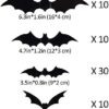 Halloween 3D Bats Decoration, DIY Scary Wall Bats Wall Decal Wall Stickers 4 - Image 2