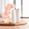 Luxe Infinity White Vase, 9” White Ceramic Vase, Modern Flower Vases - Image 7