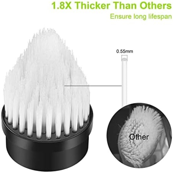 EXFEEKO Electric Spin Scrubber, Cordless Cleaning Brush with 7 Replaceable - Image 8