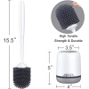 New Lefree Silicone Toilet Brush and Holder, Toilet Cleaner Brush Set, Non-Slip - Image 5