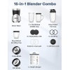 Smoothie Blender, Ganiza Blenders for Smoothies with 15-Piece Blender and - Image 6