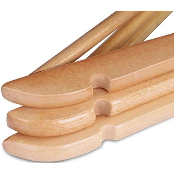 Utopia Home Pack of 20 Non-Slip Premium Wooden Hangers - 360-Degree Rotatable - Image 6