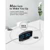 Digital Alarm Clock for Bedroom, Digital Clock with Modern Curved Design, - Image 5