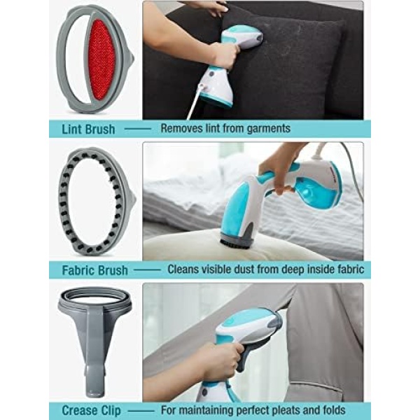 BEAUTURAL 1200-Watt Handheld Steamer for Clothes, 30-Second Heat-up, 8.79-Ounce - Image 5