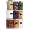 Vtopmart Set of 9 Airtight Food Storage Containers with Lids,Plastic Kitchen