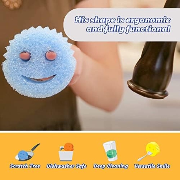 Scrub Daddy Sponge Set - Colors - Scratch-Free Sponges for Dishes and Home - Image 2