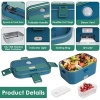 Electric Lunch Box Food Heater,1.8L Food Warmer Lunch Box with Carry Bag - Image 3
