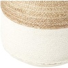 Signature Design by Ashley Sweed Valley Jute & Cotton Pouf, 19 x 19 Inches - Image 4