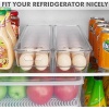 Vtopmart 2 Pack Egg Holder for Fridge, 14 Eggs Stackable Plastic Egg Tray - Image 4