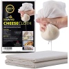 Sufaniq Cheesecloth Grade 90-Unbleached 100% Cotton Fabric Reusable Ultra Fine
