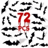 Bats Halloween Decoration 3D Bats Decorations 4 Different Sizes Wall Bat Decor