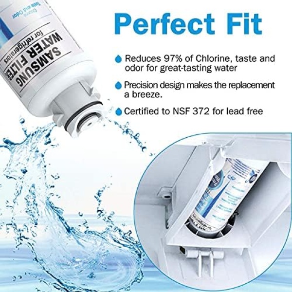 Replacement for Samsung DA29-00020B Refrigerator Water Filter - 2 Pack - Image 2