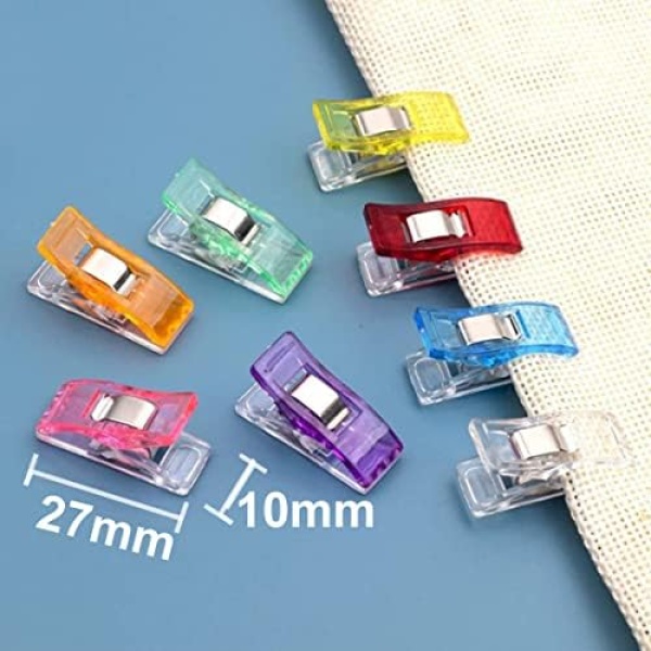 Otylzto Sewing Clips, 120 Pcs with Plastic Box, Premium Quilting Clips - Image 3