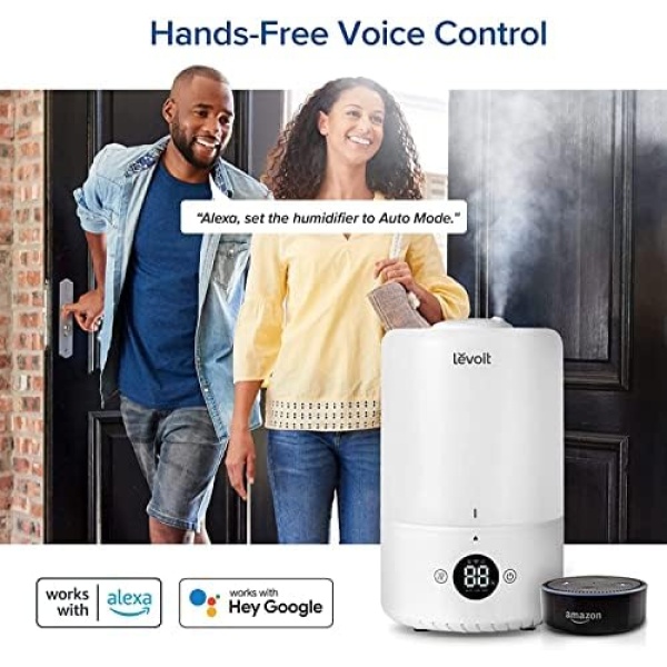 LEVOIT Humidifiers for Bedroom, Smart WiFi Alexa Control, Top Fill Cool Mist - Image 2