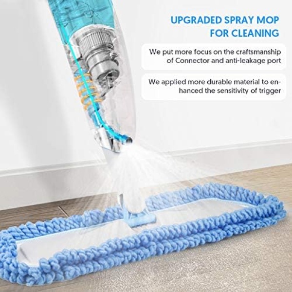 Microfiber Spray Mop for Floor Cleaning, TINA&TONY Hardwood Floor Mop Spray Dry - Image 3