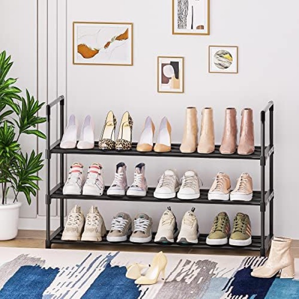 Shoe Rack for Closet Sturdy Shoe Storage Metal Shoe Rack Organizer for Entryway - Image 2